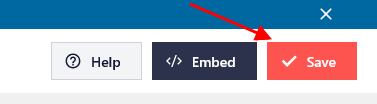 Save button in the top right corner