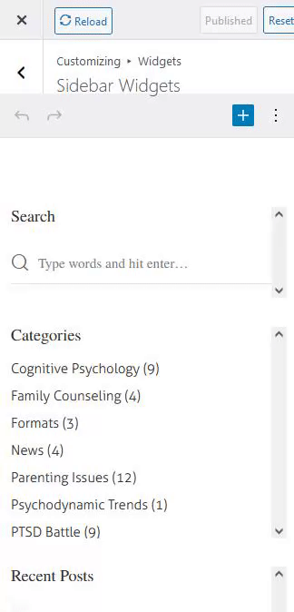 Opening blocks' settings using New Block Widgets Editor