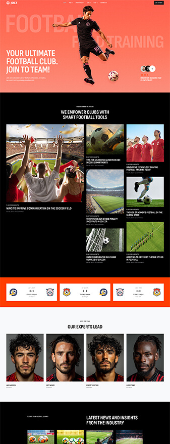 The front-end view of the 'Default' skin, the main homepage