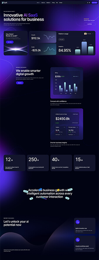 The front-end view of the 'Default' skin, the main homepage