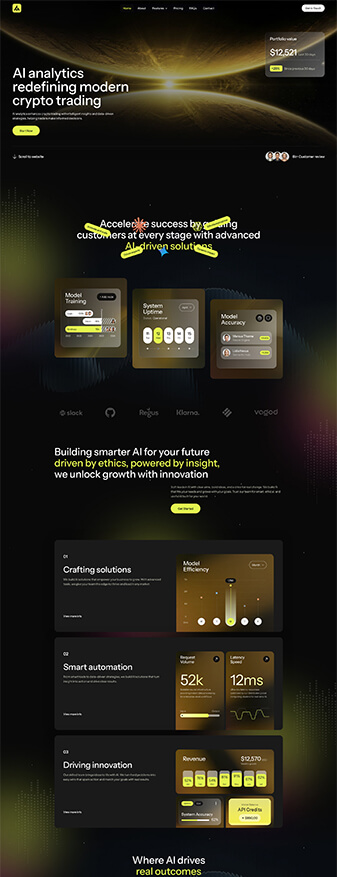 This is what the 'AI Service' skin looks like, its main homepage