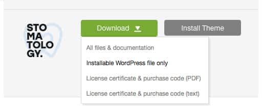 'Downloads' tab in your ThemeForest account